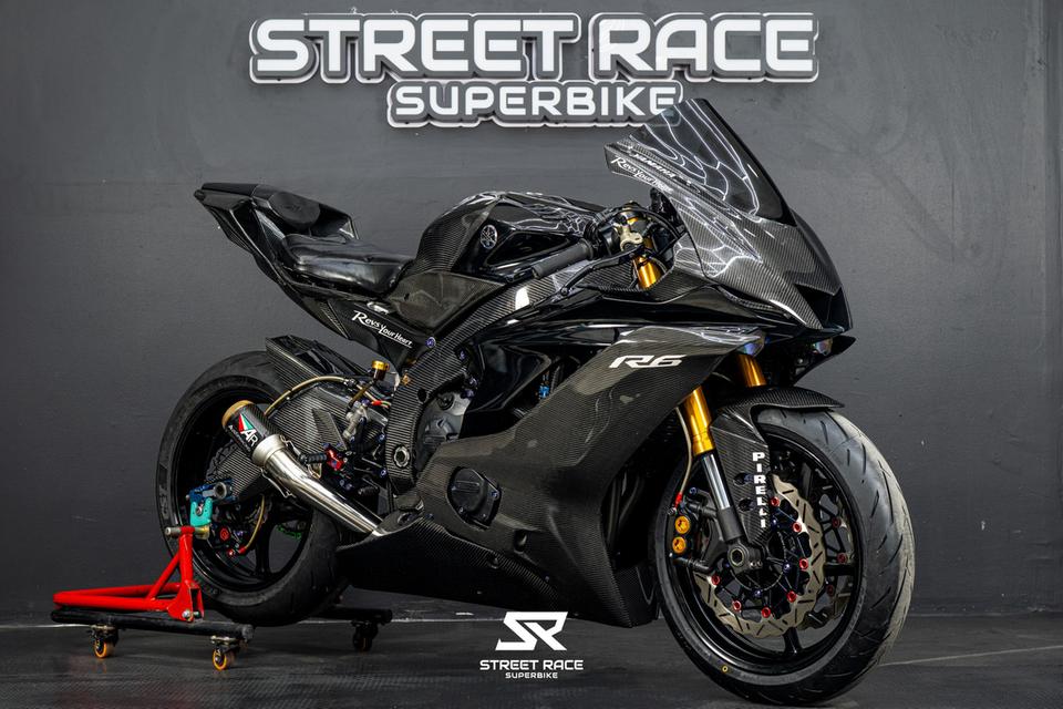 Yamaha 🔥yzf-r6 ปี 2018 🖤 ดำหล่อ ๆ ท่อแต่ง ของแต่งเต็ม full carbon ดุดันทุกมุม! 🏍️💨