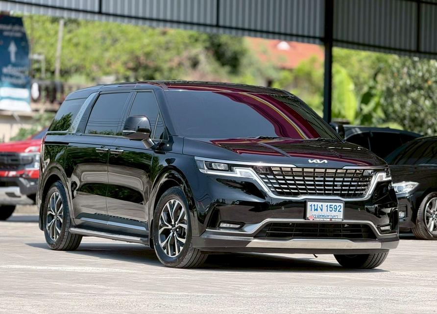 ปี 2022 KIA GRAND CARNIVAL, 2.2 EXโฉม ปี21-ปัจจุบัน สีดำ เครื่องยนต์ดีเซล รูปย่อยที่ 2