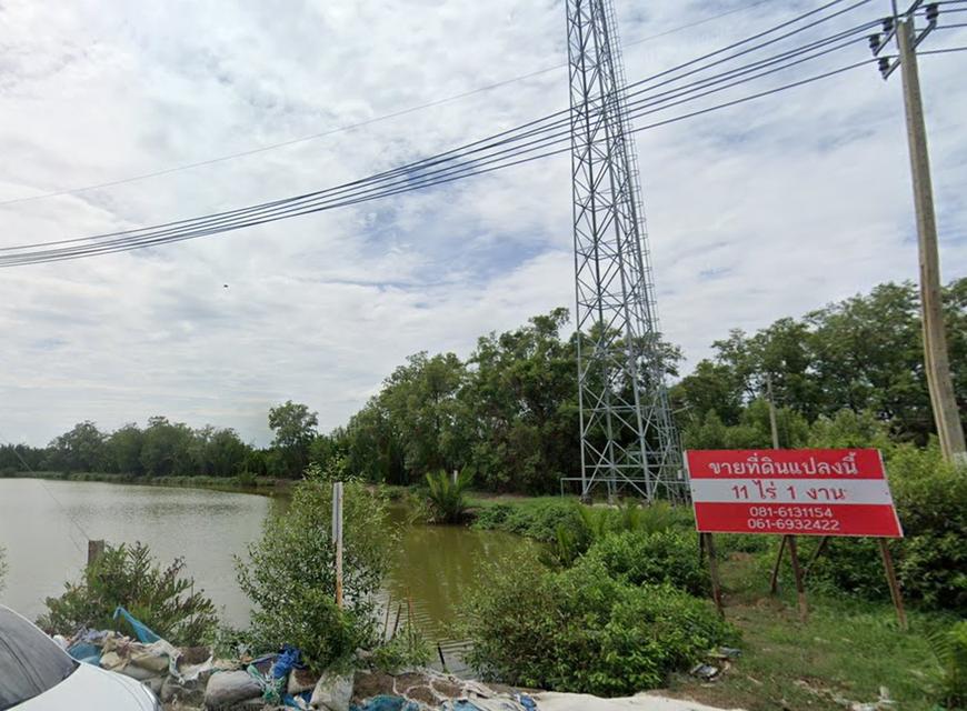 ที่ดิน 11 ไร่ 1 งาน ติดทางหลวง 4010 เลียบคลองสรรพสามิต หน้ากว้าง 100เมตร ราคา 2.20 ล้าน ต่อไร่ ถูกที่สุดในย่านนี้ 5
