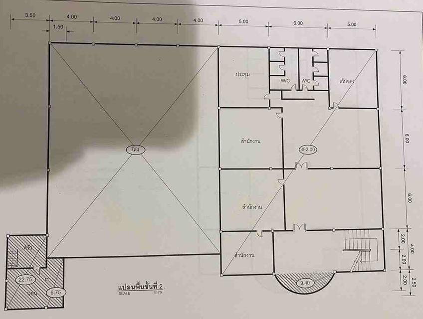 B1039 ให้เช่าอาคารสำนักงานพร้อมโกดัง ถนนเลี่ยงเมืองนนท์ 13