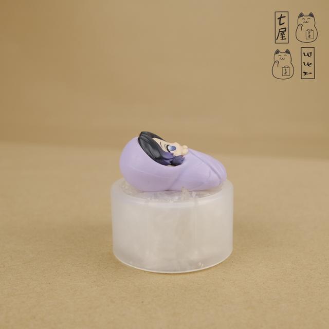 ตุ๊กตา ฟิกเกอร์ ชิโนบุ โคโจ。เสาหลักแมลง 🦋   Shinobu Kocho Tiny 3.8 cm ✅ Bandai・Demon Slayer  ・Kimetsu no Yaiba Okurumi Mascot・Vol. 1❄️✨ รูปที่ 3