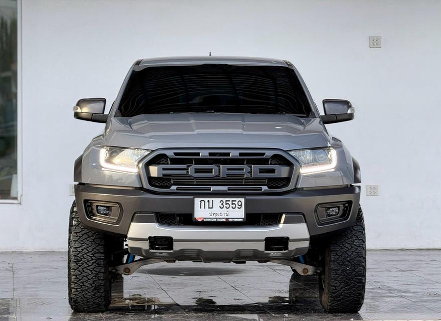 FORD RANGER, 2.0 RAPTOR BI-TURBO ปี20184WD โฉม DOUBLE CAB สีเทา เกียร์ออโต้ ดีเซล👉ไมล์ 155,062 โล✅️✅ รๅคๅ 658,000.⭕️⭕️ ผ่อน 14,xxx / 72 งวด#raptor รูปย่อยที่ 4