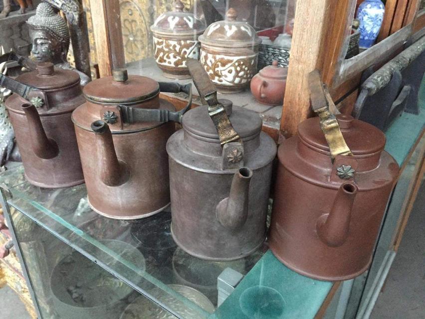 กาน้ำชาจีนโบราณ ปั้นสายทรงกระบอก หย่างถัง ป้านชาจีนเก่า ป้านชาอี๋ซิง จื่อซา ใบใหญ่ 4