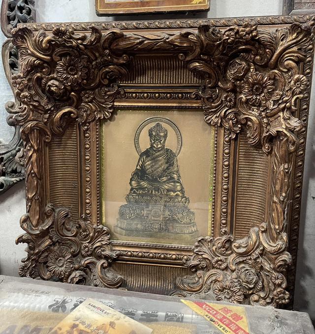 กรอบรูปภาพจำลอง หลวงปู่ไต้ฮงกง หรือ ไต้ฮงโจวซือ มูลนิธิปอเต็กตึ๊ง กรอบรูปแขวนผนัง