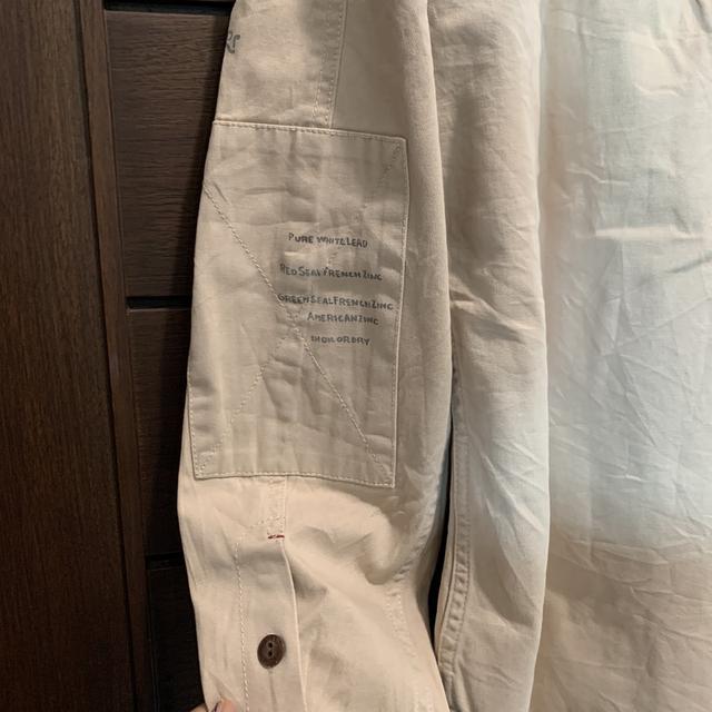 เสื้อเชิ้ต Avirex สีน้ำตาลเบจ รูปที่ 8