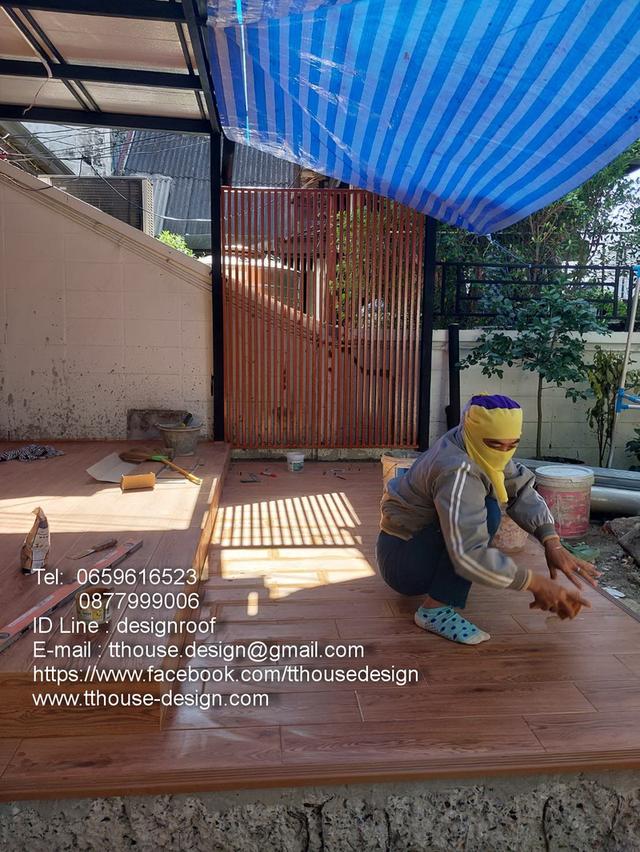 รับเหมา ต่อเติม โครงหลังคา กันสาด Line dddesign23 โทร 0950920028 รูปที่ 2