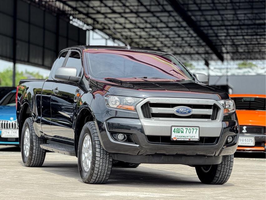 รหัสรถ WRT7077 2018 FORD RANGER, 2.2 XLT โฉม HI-RIDER OPEN CAB สีดำ 2