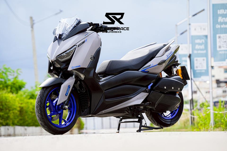 2021 Yamaha xmax 2021 เทาล้อน้ำเงิน โช๊ค ohlins + ท่อ atom titanium ของแต่งเบิกใหม่ทั้งคัน 9