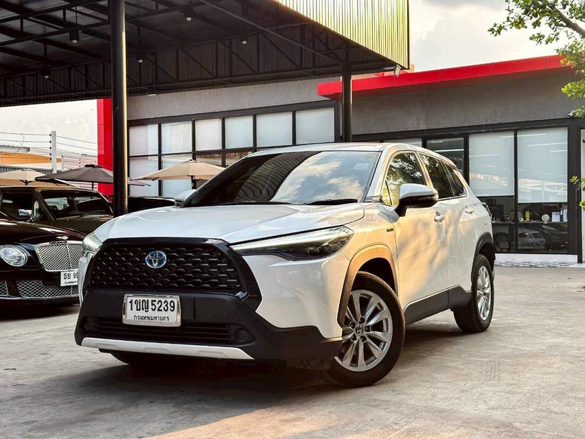 ขายรถ Toyota Corolla Cross 1.8 Hybrid Smart SUV ปี 2021 สีขาว เกียร์ออโต้