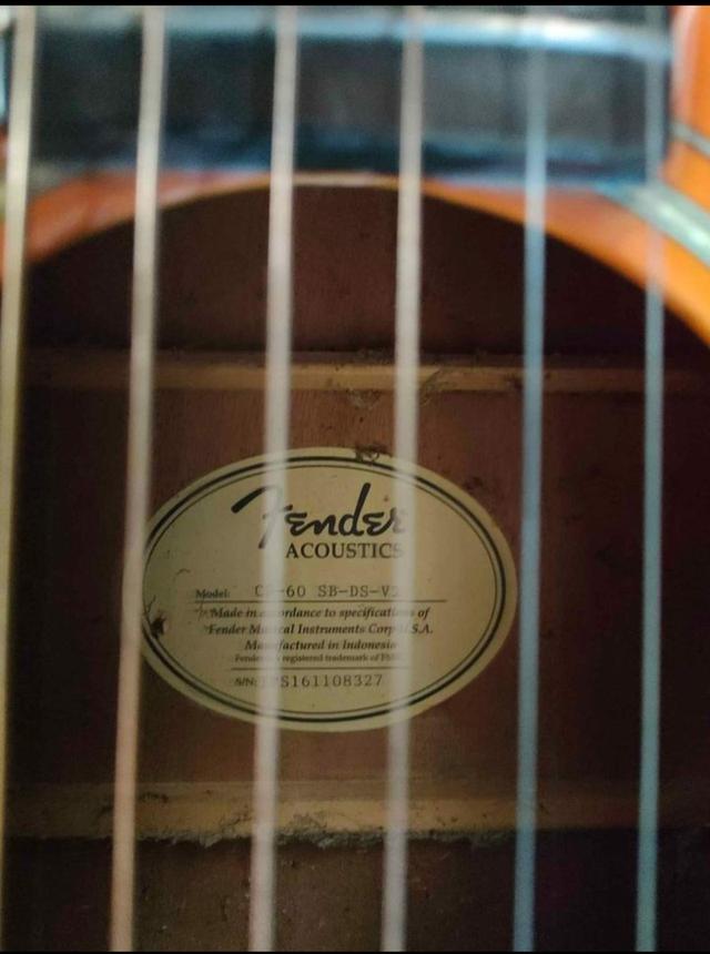 กีต้าร์ Fender Acoustic รุ่น CD -62 SB-DS-V2 2