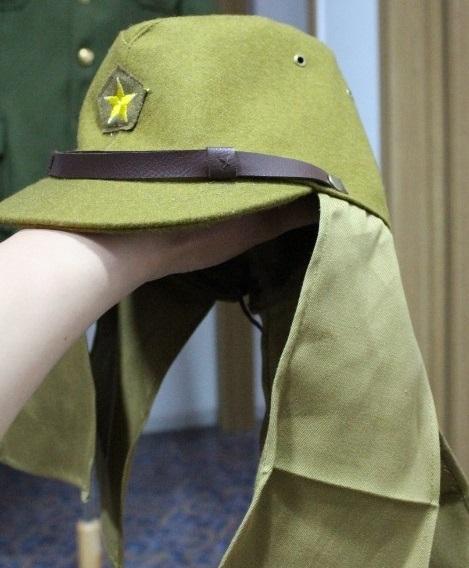 หมวกทหาร ญี่ปุ่น // หมวกแก็บผ้า (ผ้าวูลหนา)  ของใหม่  1