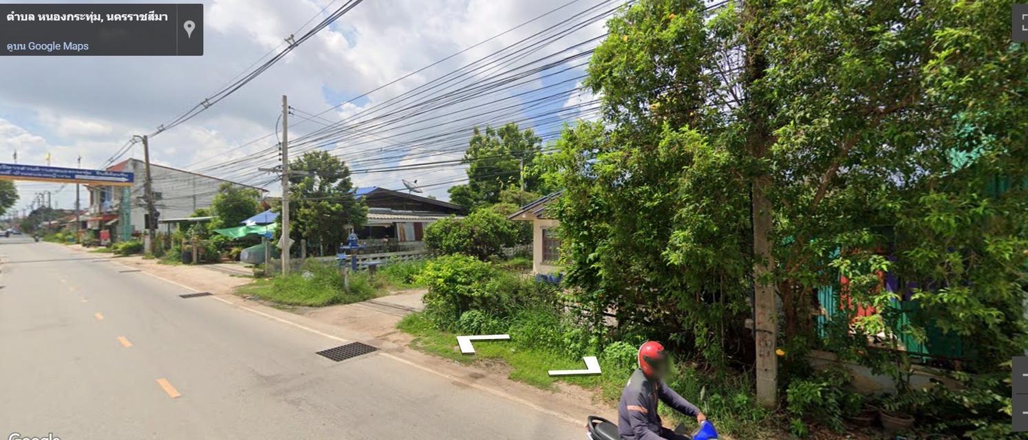 ขายที่ดินพร้อมบ้านหลังเดอะมอลล์โคราช ทำเลดีติดถนน 6
