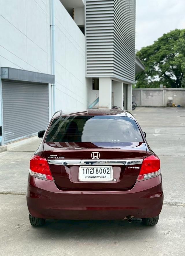 HONDA BRIO AMAZE 1.2V TOP 2013 สีแดง มือเดียวป้ายแดง 5