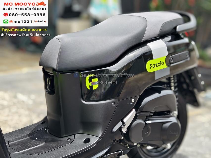 Fazzio 125 2022 วิ่ง3000โล รุ่นTop กุญแจรีโมท บุคเซอวิสครบ มีระบบYconnect NO1121 10