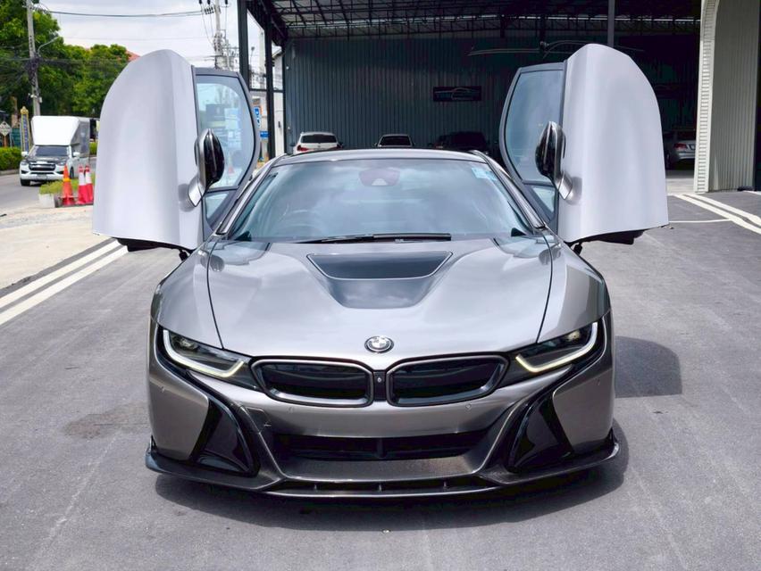 รหัสรถ KPV53 2018 BMW i8 1.5 HYBRID Pure Impulse สีดำ WRAP สีน้ำตาล