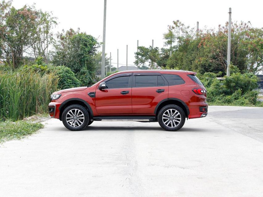 FORD EVEREST 2.0 BI-TURBO 4WD TITANIUM PLUS ปี 2019 (VAT) โฉม ปี 15-22  เกียร์ AUTO ดีเซล สีแดง รถบ้านพร้อมใช้งาน ไมล์เพียง 202,300 km. 9