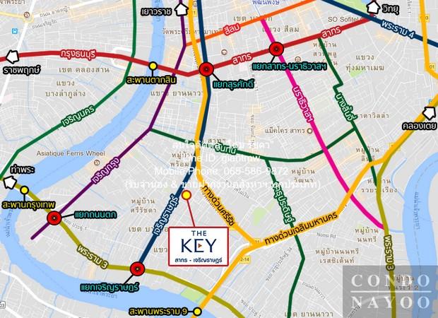 คอนโด. เดอะคีย์ สาทร - เจริญราษฎร์ The Key Sathorn - Charoenraj 3800000 THB 1Bedroom1น้ำ พท. 34 Square Meter ONE PRICE!  2
