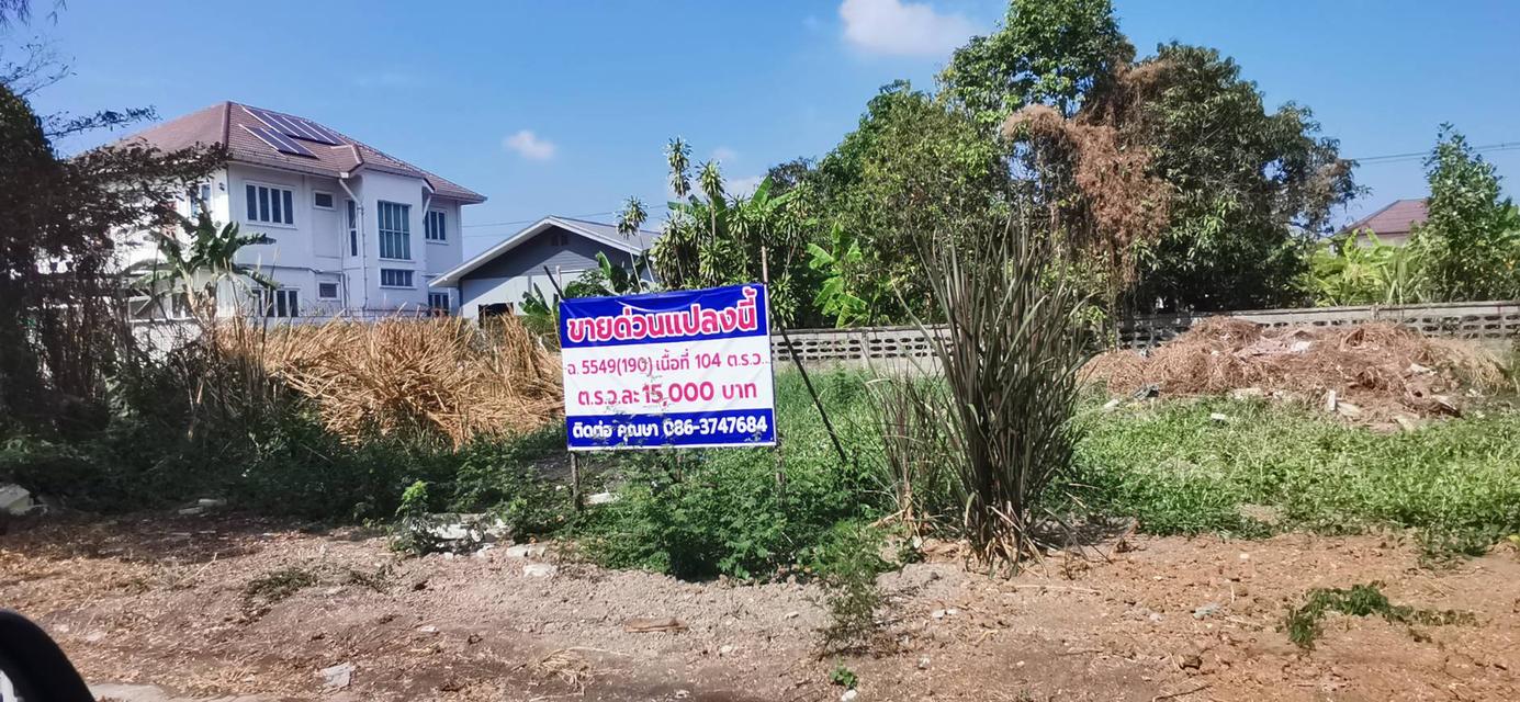 ขายที่ดิน104ตรว. ในหมู่บ้าน ถมแล้ว 2