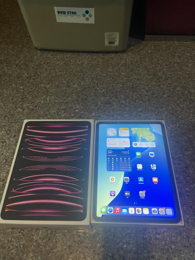 ขายiPadPro11นิ้วM2สีSpace Black256กิ๊กมีกล่องอีมี่ตรงWifi Celluerใช้งานดีถูกๆ