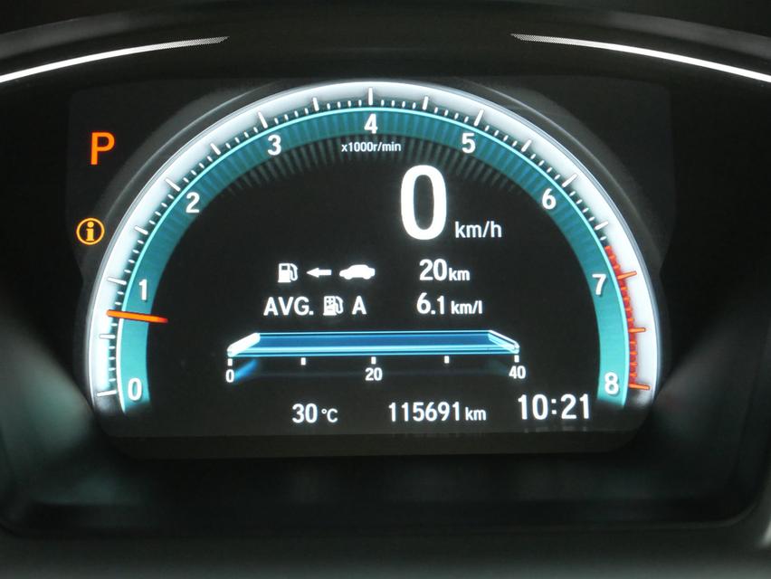 CIVIC FC 1.8 EL ปี2016 รถสวยโครงสร้างเดิม บุ๊คเซอร์วิสครบ กุญแจครบสองดอกอยู่ครบ  8