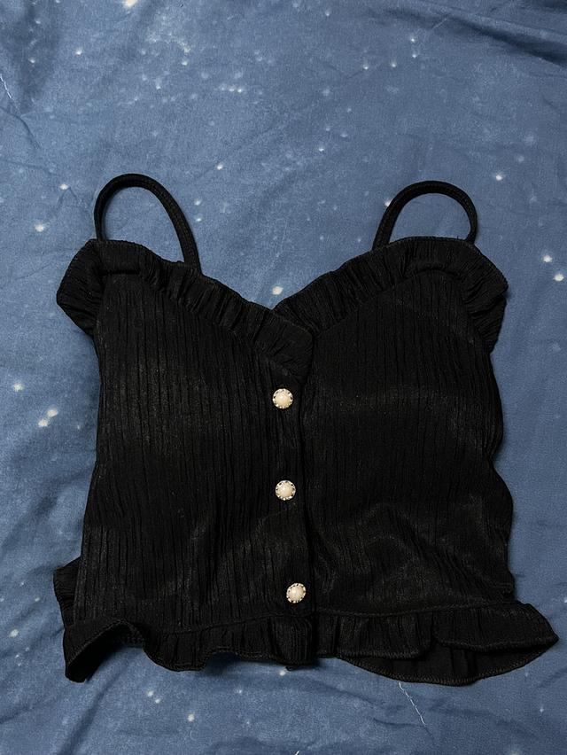 เสื้อสายเดี่ยวสีดำ มือสอง