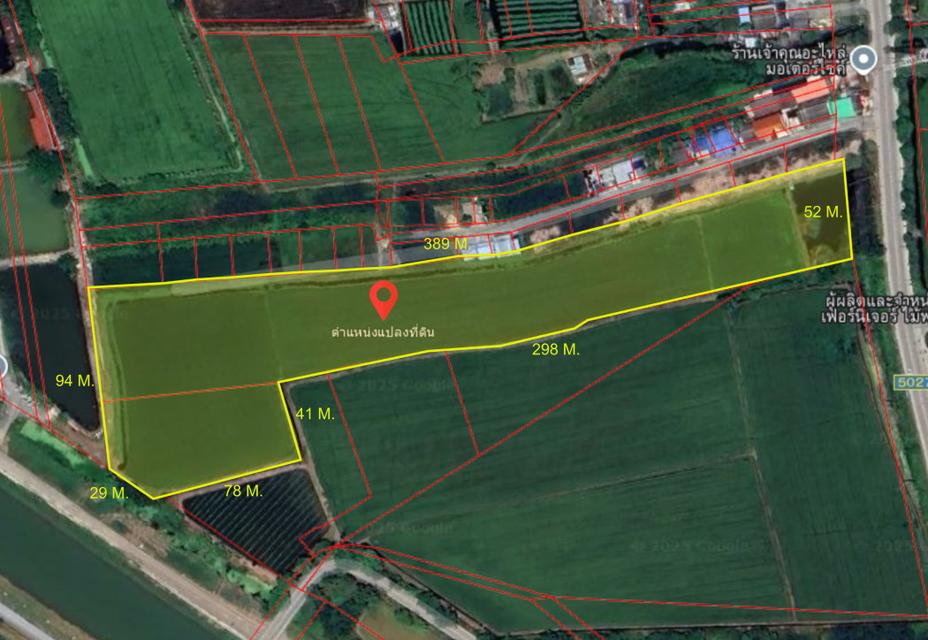 ขายที่ดิน 14 ไร่ 3 งาน 62 ตร.ว. ซอยวัดย่านวัดต้นเชือก ติดถนนหมายเลข 5027 6