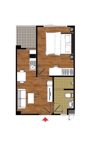ให้เช่าห้องคอนโดกรเดชพาร์ค ชั้น4 ตึกฺB ห้อง1Bed 25ม. 6,500บ. ถนนเพลินจิต ใกล้ ร้อยเอ็ดพลาซ่า, ร้อยเอ็ดวิทยาลัย ต.ในเมือง 2