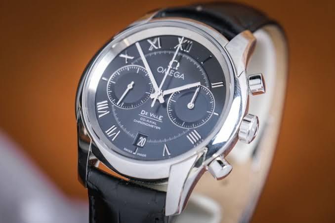 Omega De-Ville Black Roman Chronograph 2