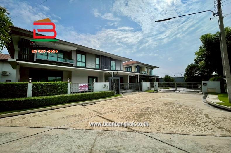 บ้านเดี่ยว 2 ชั้น หลังมุม หมู่บ้าน เศรษฐสิริ วงแหวน-ลำลูกกา เนื้อที่ 77.3 ตรว. ถ.ลำลูกกา ต.บึงคำพร้อย อ.ลำลูกกา จ.ปทุมธานี 12