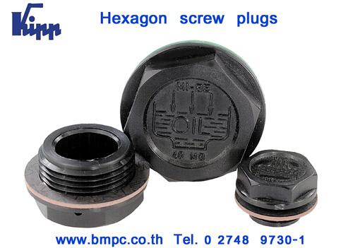 Oil plug, ปลั๊กอุดน้ำมัน, Pipe plug with external taper screw thread , Screw plug, Drain plug, น๊อตถ่ายน้ำมัน, Disc spring 10