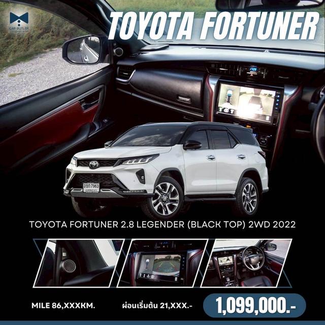 รหัสรถ CBL7963 TOYOTA FORTUNER 2.8 Legender (Black Top) 2WD AT 2022