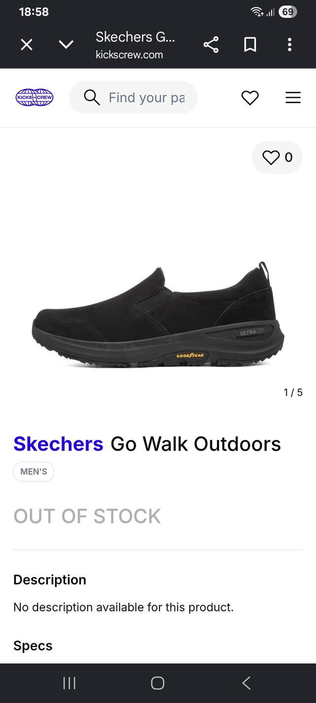 SKECHERS GO WALK OUT DOOREUR 43/27.5สวยไม่ซ่อมพื้นกู๊ดเยียร์กันน้ำได้ระดับนึง590ค่าส่ง50 รูปที่ 10