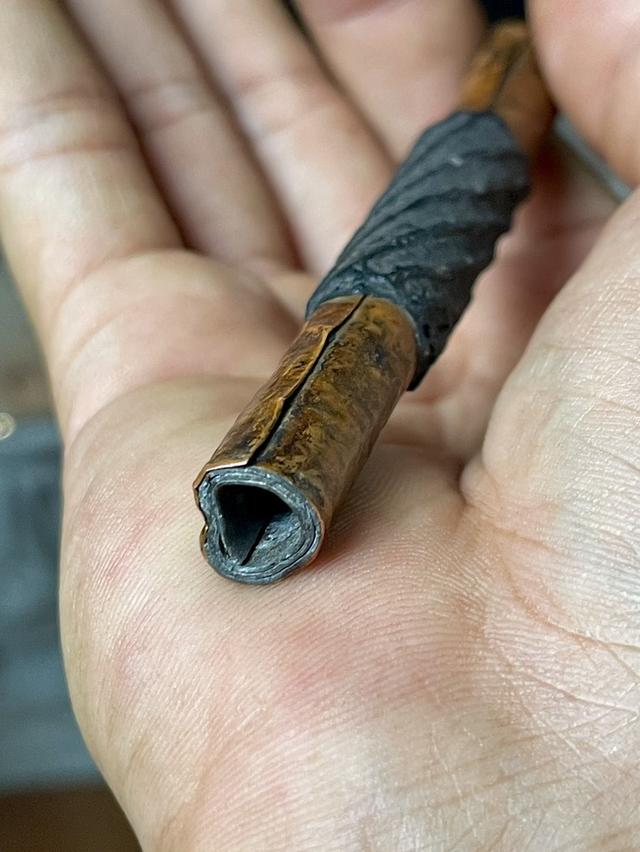 ตะกรุดหลวงปู่ทิมวัดละหารไร่ โค้ดเลข3 ปี17 ขนาด4นิ้ว 3