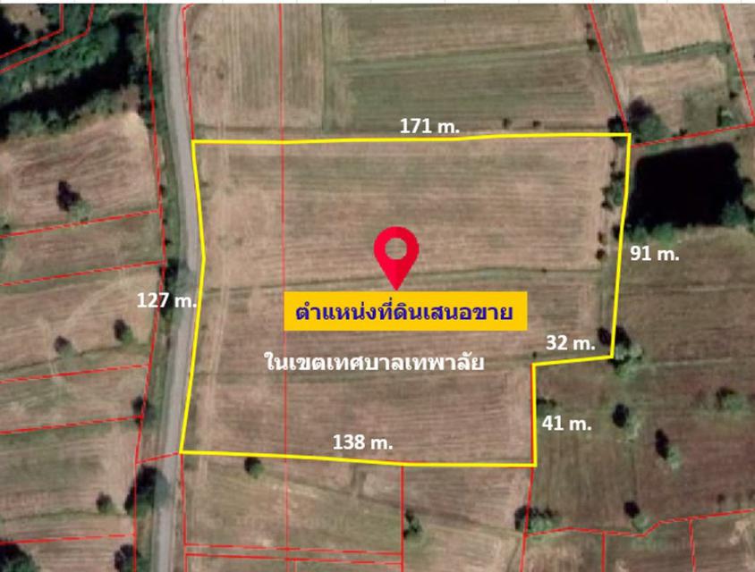 รูป ขาย ที่ดิน ในเขตเทศบาล ต.เทพาลัย อ.คง นครราชสีมา ใกล้พืชสวนโลก ปี 2572 เนื้อที่ 13 ไร่ ราคาถูกมาก ซื้อไว้กำไรแน่นอน 6