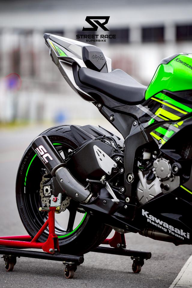 2019 Kawasaki ninja zx6-r krt รถปี 2019 ดำเขียว ของแต่งพอมี 15