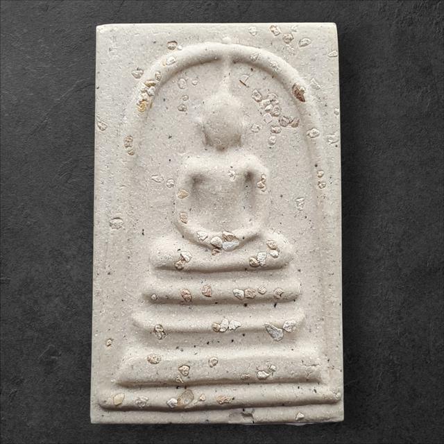 สมเด็จพิมพ์ใหญ่เกศทะลุซุ้มโรยผงเก่าตัดมือโบราณ หลังติดตรา วัดระฆัง รุ่น 141ปี มหามงคล