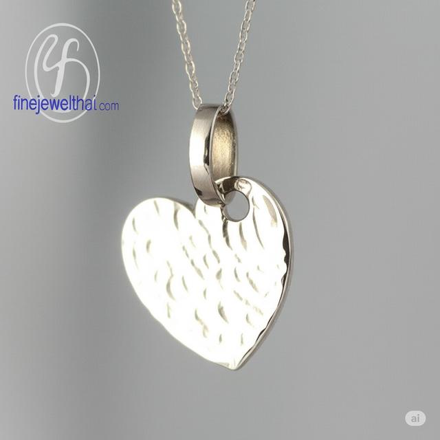 Finejewelthai จี้รูปหัวใจ จี้เงินแท้925 Silver Pendant