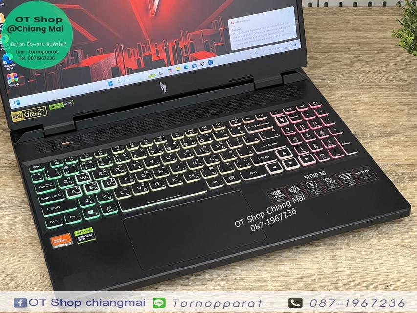 ACER NITRO 16 AN16-41-R6VJ (RTX 4050) ราคา 26,900 บาท 9