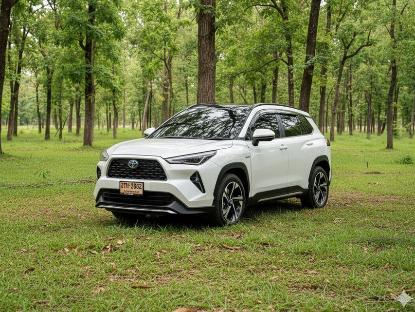 🔥ฟรีดาวน์ รถสวยมือเดียว ปีใหม่ ไมล์น้อย  TOYOTA YARIS CROSS 1.5 HEV PREMIUM LUXURY AT ปี 2024