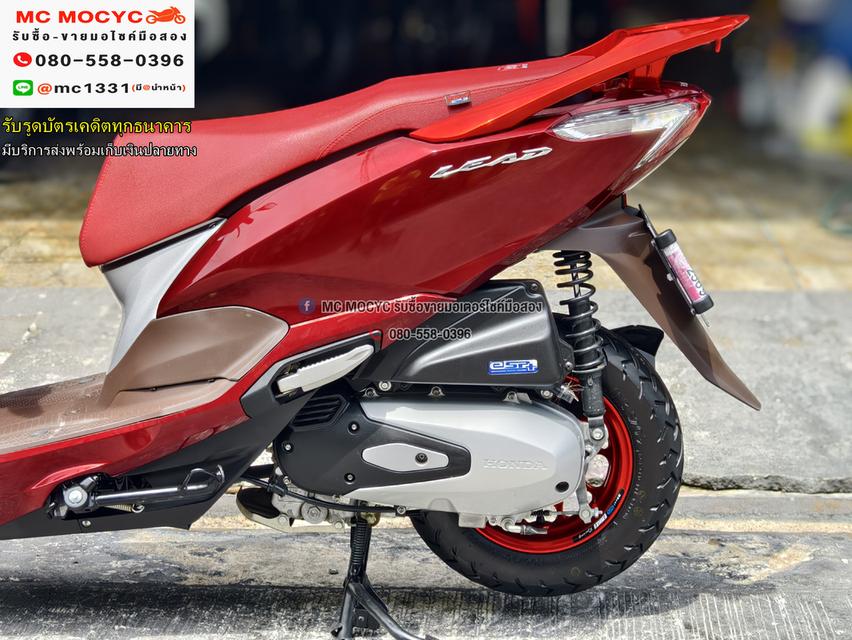 Lead 4v สีแดง 2023 วิ่ง1000โล รถบ้านแท้มือเดียวเครื่องท่อเดิมๆ สีสวยใหม่มาก No1167 13
