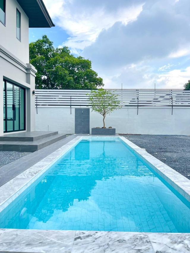 ขายบ้านเดี่ยว 2 ชั้น หมู่บ้าน ณุศาศิริ ซิตี้ พระราม 2 พร้อมสระว่ายน้ำ  หน้าบ้านทิศเหนือ (ปรับปรุงใหม่พร้อมอยู่) 8