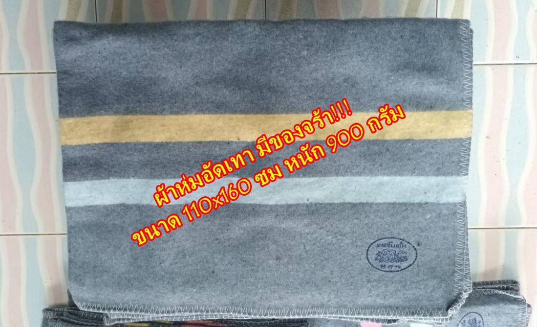 ผ้าห่มอัดเทา 110*160ซม (แพ็ค10ผืน-คละสี) สินค้าจากโรงงานราคาส่ง โทร 02-7374802-3 รูปที่ 5