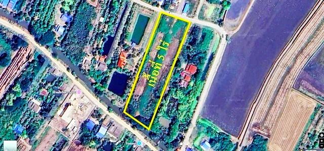 ลำโพ บ่อเงิน ลาดหลุมแก้ว ให้เช่าที่ดินริมคลองขนาดใหญ่ 5 ไร่ วัดบ่อเงิน 1.1 กม. ทำเลสงบ เป็นธรรมชาติ หน้าติดถนน หลังติดคล 2