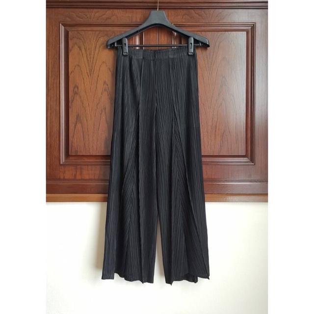 Pleats pants กางเกงพรีทสีดำ