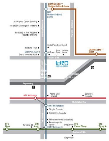 ให้เช่าคอนโด ไอดีโอ พระราม 9-อโศก (Ideo Rama 9-Asoke) ใกล้ MRT พระราม 9 ชั้น 15 71 ตร.ม. 2 น 2 น้ำ ราคา 47,000 บาท/เดือน 2