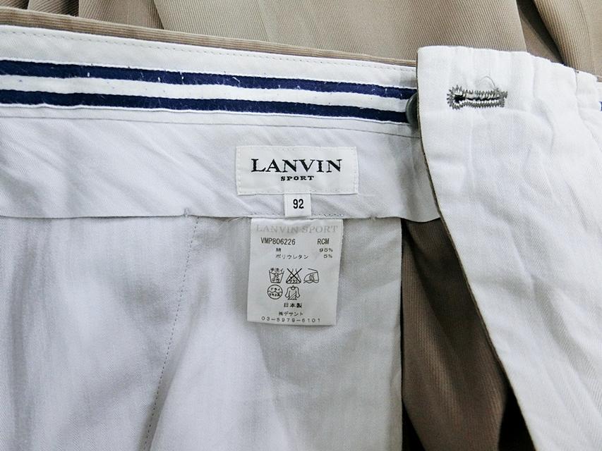 LANVIN PARIS แท้ เอว36 กางเกงขายาวสแลคคลาสสิกสปอต 6