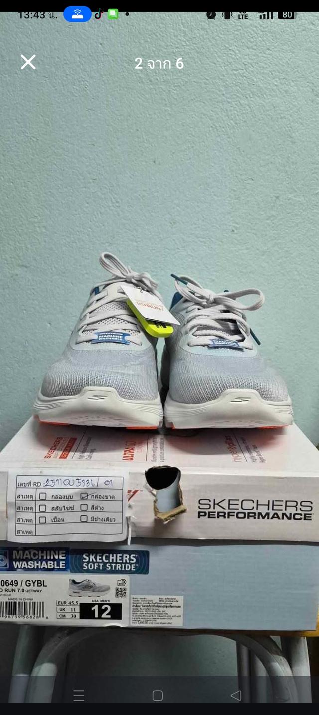 Skechers GoRun มือ1 ของแท้ รูปที่ 2
