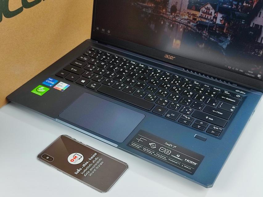 รูป ขาย/แลก Acer Swift 3X 14นิ้ว สีSteam Blue /Ram8GB /SSD512/ Core i5-1135G7 2.40GHz ศูนย์ไทย ครบกล่อง เพียง 14,900 บาท  2
