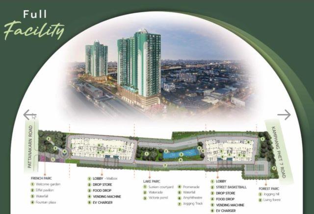 CM04420 ขายดาวน์ คอนโด ศุภาลัย ปาร์ค เอกมัย-พัฒนาการ Supalai Parc Ekkamai-Pattanakarn ถนนพัฒนาการ 4