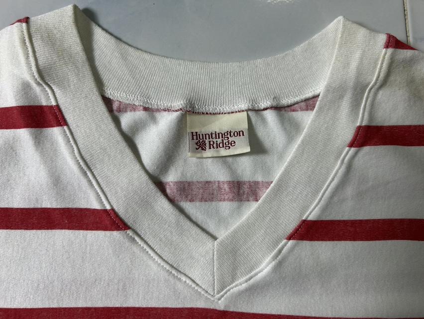 [ขาย] ⚓️ Rare Vintage 90s Huntington Ridge - "Nautical V-Neck" รูปที่ 3